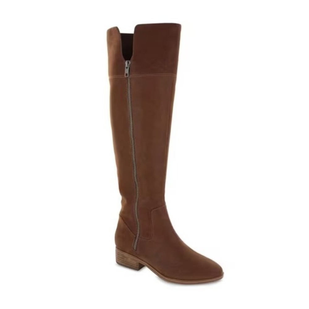MIA Women's Carsyn Brown Suede Knee High Boot‎ Side Zipper Size 6M